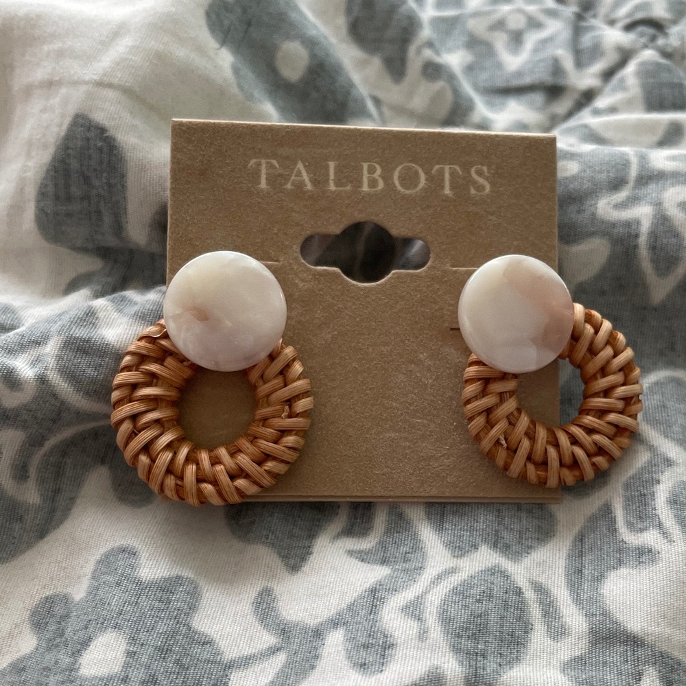 Talbots Wicker Earrings